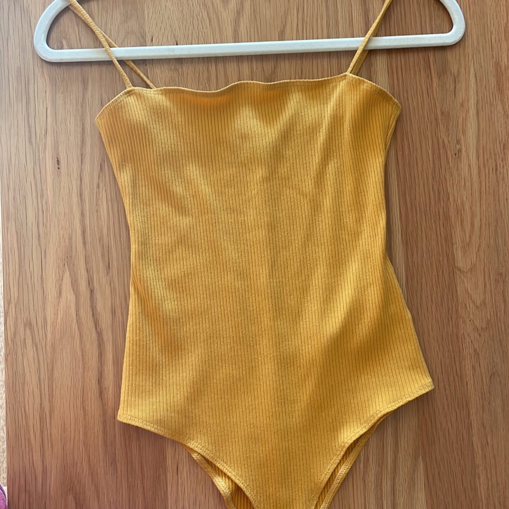 Yellow Reformation Body Suit